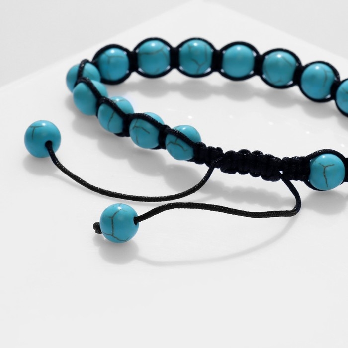 Браслет ассорти «Друиды» бирюза, цвет голубой, d=7 Браслет ассорти «Друиды» бирюза, цвет голубой, d=7