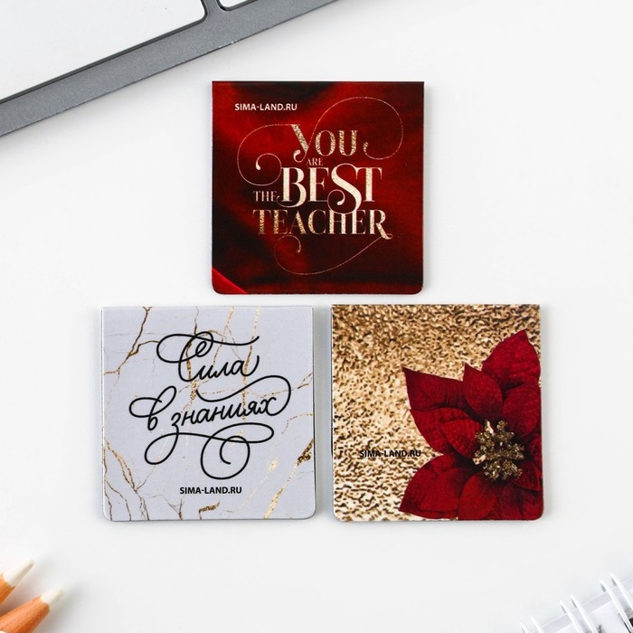 Подарочный набор &laquo;УЧИТЕЛЬ №1&raquo;: ежедневник А5, 80 листов, ручка, стикеры, термостакан 350 мл и магнитные закладки