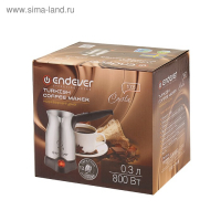 Турка электрическая Endever Costa-1005, 800 Вт, 0.3 л, серебристая Турка электрическая Endever Costa-1005, 800 Вт, 0.3 л, серебристая