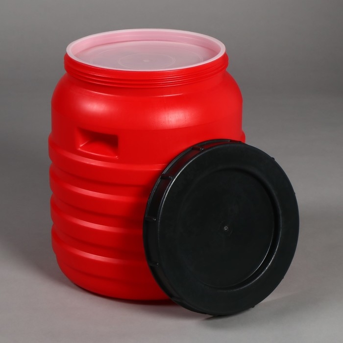 Бочка пищевая, 45 л, горловина 29 см, с крышкой, МИКС Бочка пищевая, 45 л, горловина 29 см, с крышкой, МИКС