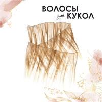 Волосы - тресс для кукол &laquo;Прямые&raquo; длина волос: 20 см, ширина: 100 см, №LSA051