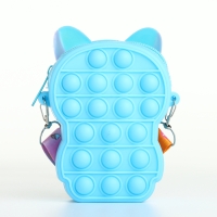 Сумка детская для девочки на молнии, цвет голубой Сумка детская для девочки на молнии, цвет голубой