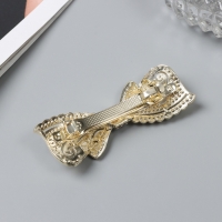 Заколка-автомат для волос "Патриция" бант, 7 см, золото Заколка-автомат для волос "Патриция" бант, 7 см, золото