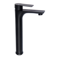 Смеситель для раковины Accoona A91207F, однорычажный, длина излива 122 мм, черный Смеситель для раковины Accoona A91207F, однорычажный, длина излива 122 мм, черный