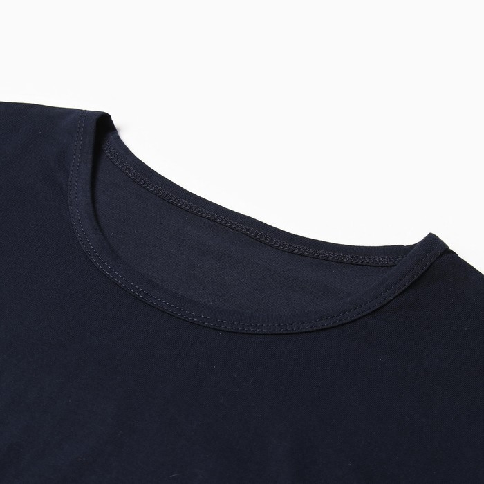 Комплект женский домашний (футболка/бриджи), цвет тёмно-синий, размер 44