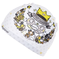 Шапочка для плавания детская ONLYTOP &laquo;Маленький чемпион&raquo;, тканевая, обхват 46-52 см