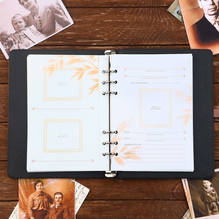 Родословная книга со встроенной флешкой 16 Gb &laquo;Семейная летопись&raquo;, 17,5 х 23 см..