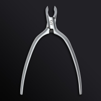 Кусачки маникюрные для кутикулы &laquo;Premium satin&raquo;, скрытая пружина, матовые, 10,3 см, длина лезвия - 4 мм, цвет серебристый