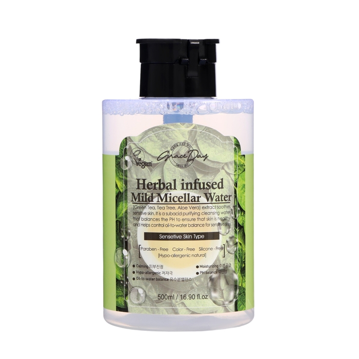 Мицеллярная вода Grace Day с растительными экстрактами, 500 мл Мицеллярная вода Grace Day с растительными экстрактами, 500 мл