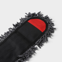 Насадка для плоской швабры Доляна, микрофибра, 62&times;13 см, цвет серый