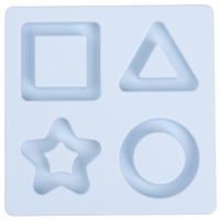 Развивающая игрушка - сортер &laquo;Изучаем фигуры&raquo;, пищевой силикон, цвет голубой, Mum&Baby