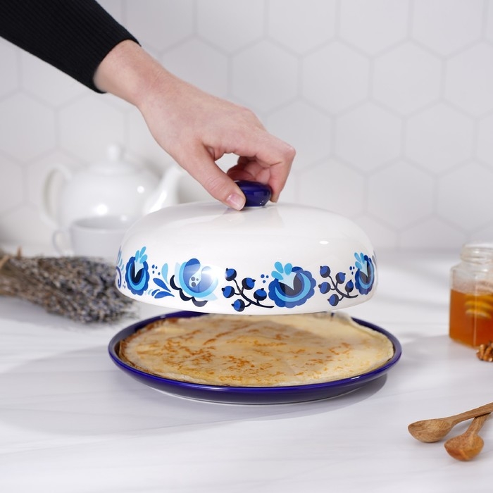 Блинница Доляна &laquo;Свиристель&raquo;, d=23 см, цвет белый