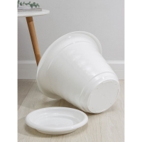 Горшок для цветов с поддоном &laquo;Виола&raquo;, 16 л, пластиковый, белый