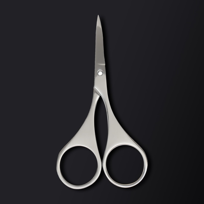 Ножницы маникюрные &laquo;Premium&raquo;, загнутые, 9 см, на блистере, цвет серебристый