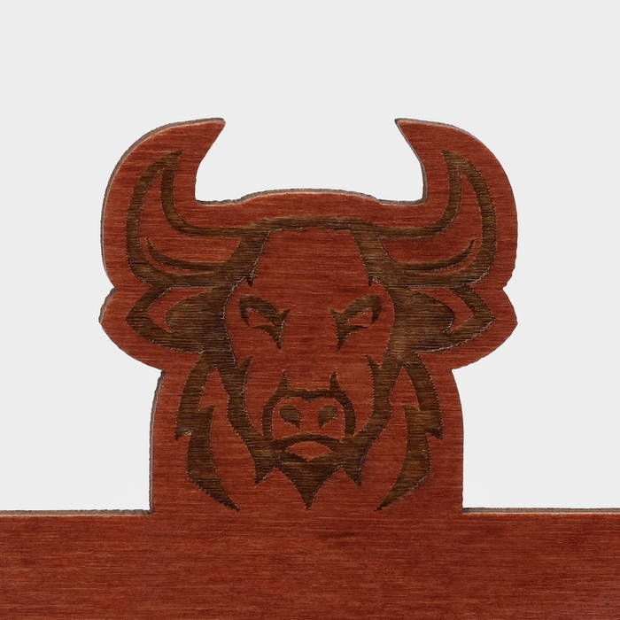 Табличка настольная «Reserved с быком», фанера, 20×10×5 см, цвет тёмный Табличка настольная «Reserved с быком», фанера, 20×10×5 см, цвет тёмный