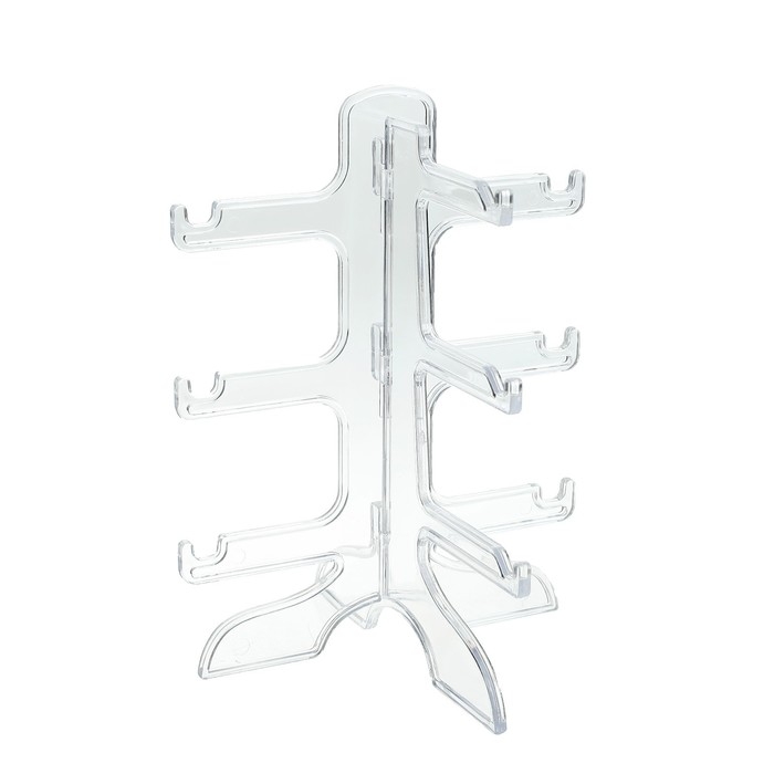 Подставка под очки 3 места, 16×14,5×20, прозрачная Подставка под очки 3 места, 16×14,5×20, прозрачная