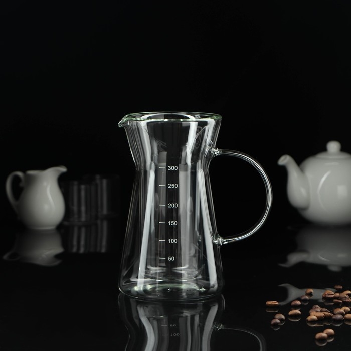 Кемекс с мерной шкалой &laquo;Типика&raquo;, 300 мл, двойное стекло