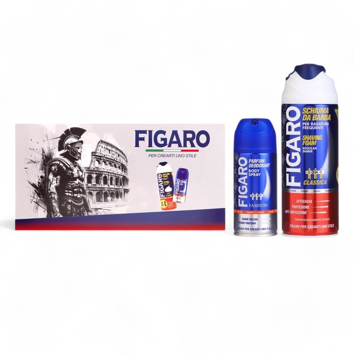 Набор подарочный мужской Figaro: Пена для бритья Figaro, 400 мл +Дезодорант, 150мл Набор подарочный мужской Figaro: Пена для бритья Figaro, 400 мл +Дезодорант, 150мл