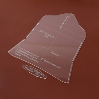 Набор лекал &laquo;Футляр для очков&raquo;, 17 &times; 8 &times; 0,5 см, 2 шт, акрил