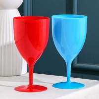 Бокал пластиковый «Салют», 400 мл, цвет МИКС Бокал пластиковый «Салют», 400 мл, цвет МИКС