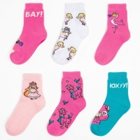 Подарочный набор носков адвент, 6 пар "Sweet dreams" , 18-20 см Подарочный набор носков адвент, 6 пар "Sweet dreams" , 18-20 см