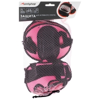 Защита роликовая ONLYTOP, р. S, цвет розовый