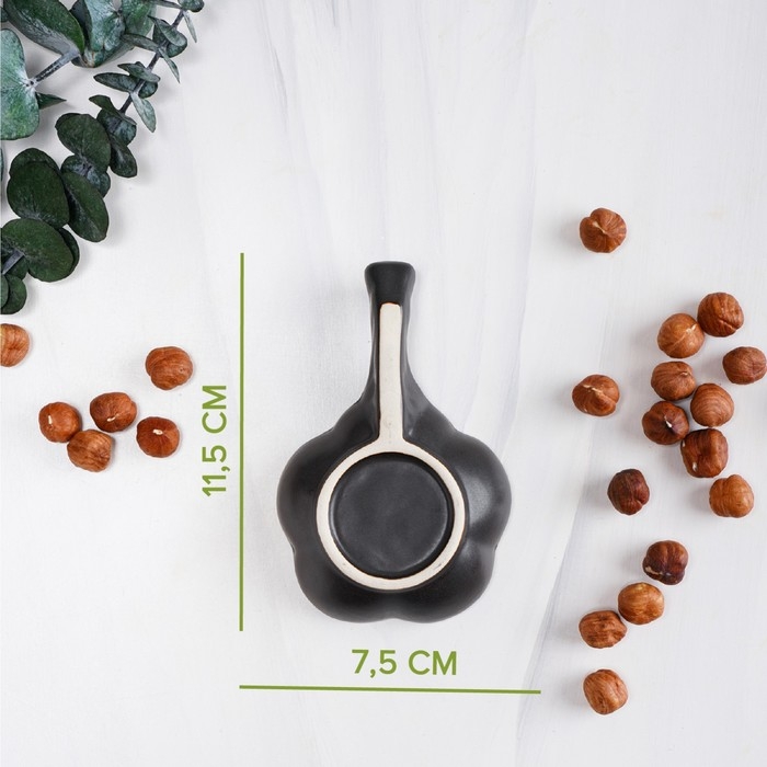 Соусник керамический &laquo;Таллула&raquo;, 11,5&times;7,5&times;3 см, цвет зелёный