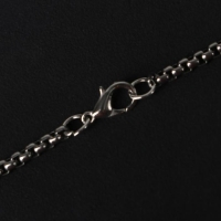 Кулон-амулет &laquo;Помпеи&raquo; Будда, цвет чернёное серебро, 70 см