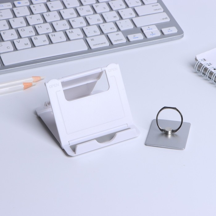 Подарочный набор &laquo;Первому и лучшему&raquo;: подставка для телефона и кольцо на чехол