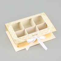 Коробка под 6 конфет с ячейками  &laquo;Eid Mubarak&raquo; 14,8 х 9,5 х 3,5 см