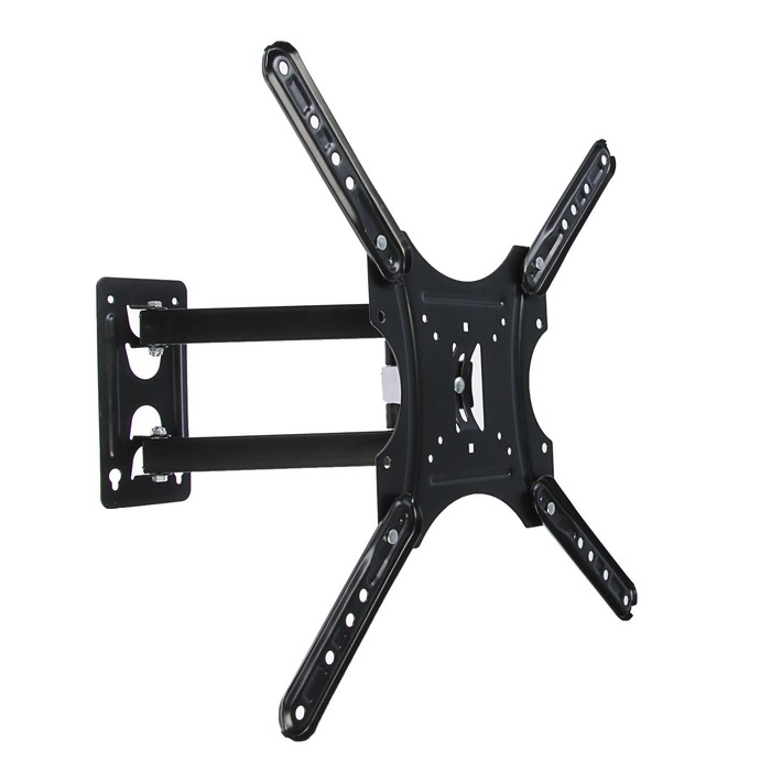 Кронштейн Luazon KrON-58, для ТВ, наклонно-поворотный, 14-55 Кронштейн Luazon KrON-58, для ТВ, наклонно-поворотный, 14-55", 40-380 мм от стены, чёрный