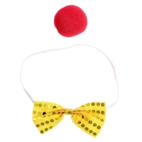 Карнавальный набор &laquo;Клоун&raquo;, 2 предмета: нос, бабочка