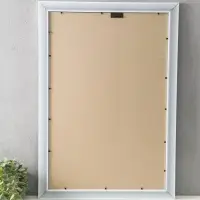 Фоторамка для фото 40х60 см "Luxe Elegance" пластик, белый, (пластик экран)