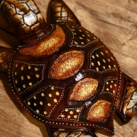 Сувенир "Черепаха" албезия 30х20х6 см