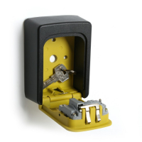 Сейф-ключница кодовая ТУНДРА,металлическая , усиленная, желтый