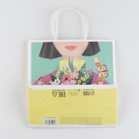 Пакет подарочный, упаковка, &laquo;Весна&raquo;, 22 х 22 х 11 см