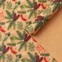 Бумага упаковочная крафтовая &laquo;Зимние истории&raquo;, 50&times;70 см