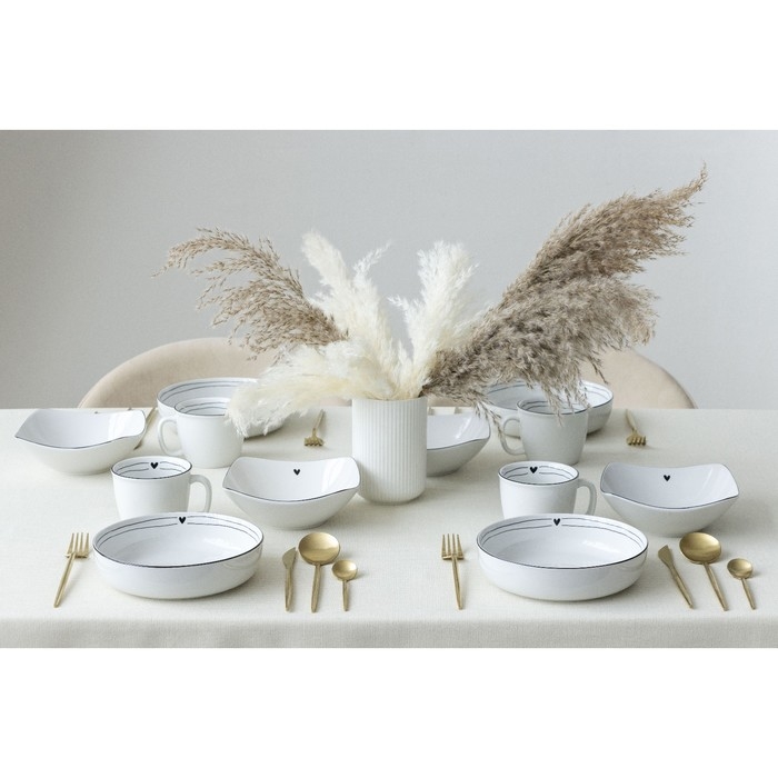 Глубокая тарелка керамическая &laquo;С любовью&raquo;, 20 см, 1000 мл