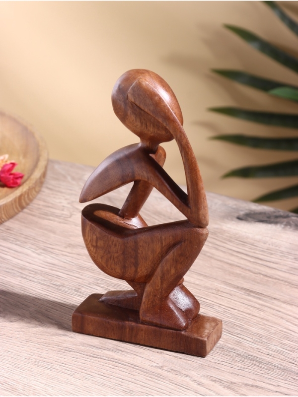 Сувенир "Мечтатель" дерево суар, 10х5х20 см