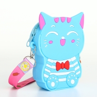 Сумка детская для девочки на молнии, цвет голубой Сумка детская для девочки на молнии, цвет голубой