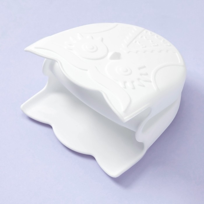 Набор прихваток для горячего Набор прихваток для горячего "Совушка", 2 шт, 10х11х7см, цвет белый