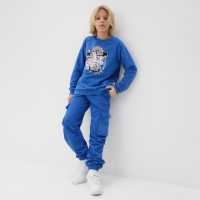 Свитшот детский MINAKU, цвет синий, рост 158 см Свитшот детский MINAKU, цвет синий, рост 158 см