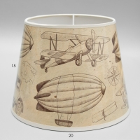 Абажур "Ретро" Е14 бежевый  20х20х15 см