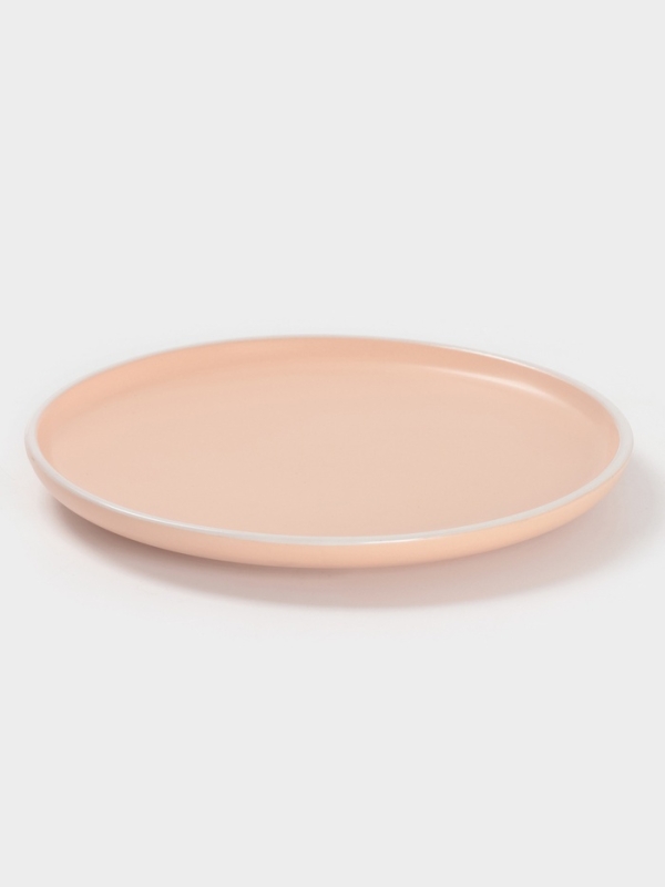 Тарелка Доляна &laquo;Кремовое облако&raquo;, d=20.5 см, керамика, персиковая