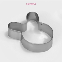 Набор форм для печенья Доляна &laquo;Животные&raquo;, 8 предметов, 14&times;14 см, цвет серебристый