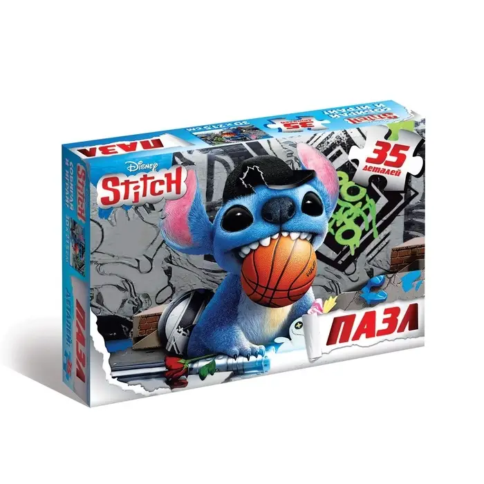 Пазл, 35 деталей, Стич