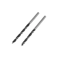 Сверло по дереву ТУНДРА, цилиндрический хвостовик, 3&times;60 мм, 2 шт.