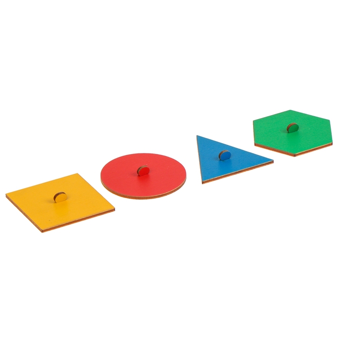 Рамка - вкладыш &laquo;Учим фигуры&raquo;, цвет МИКС