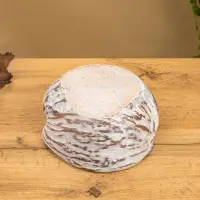 Свеча в кокосе, 20х20х7 см, цв. белый