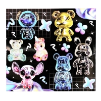 Игрушка - сюрприз Funny box &laquo;Перламутровые зверятки&raquo;: детский брелок, наклейки